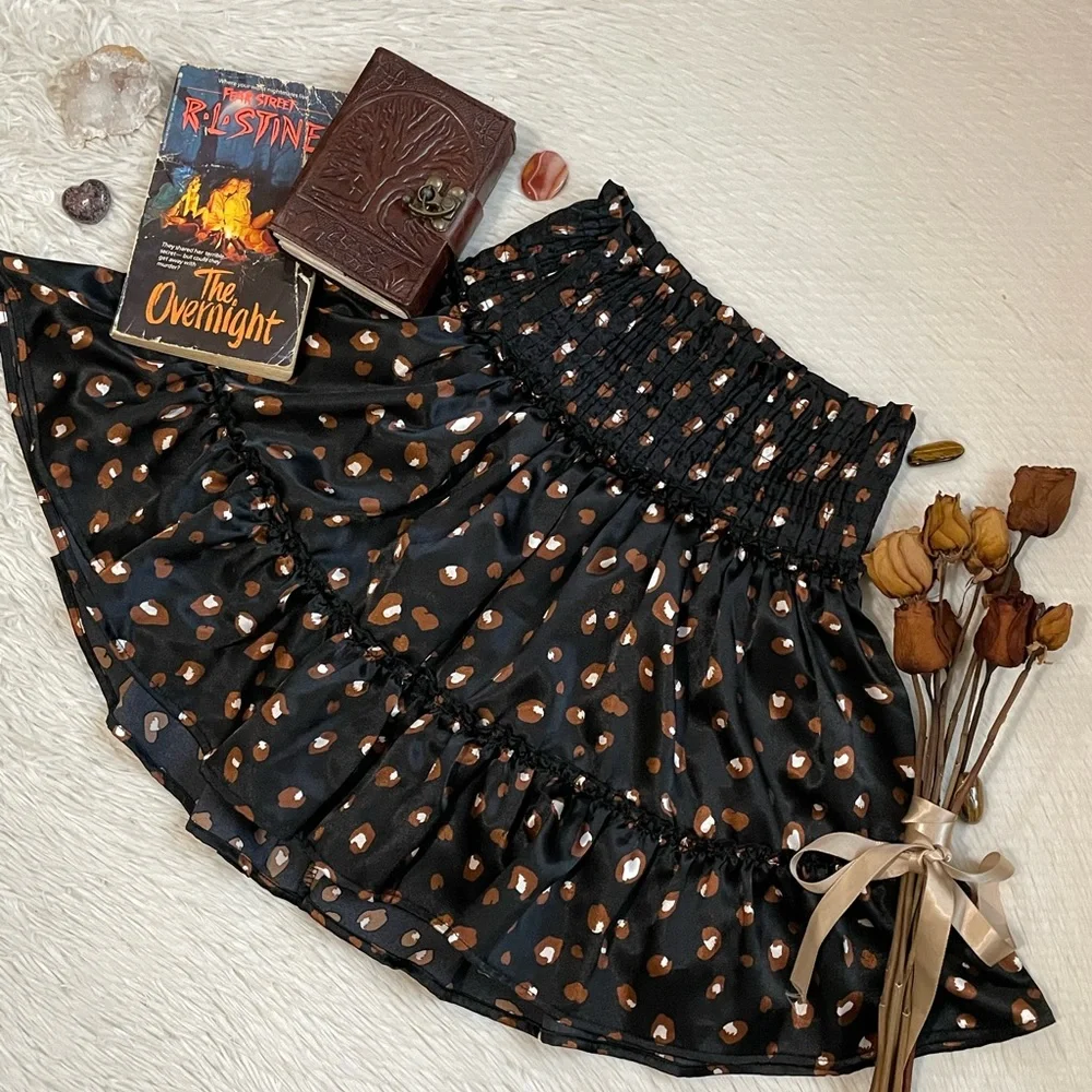 Altard State leopard print mini ruffled skirt - Picture 7 of 13